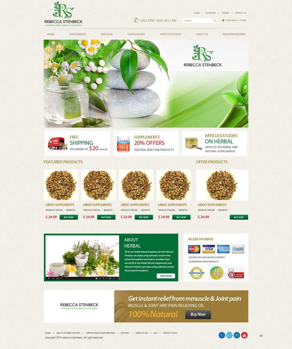 Diseño Web por saroshdurrani para este proyecto | Diseño #6024624