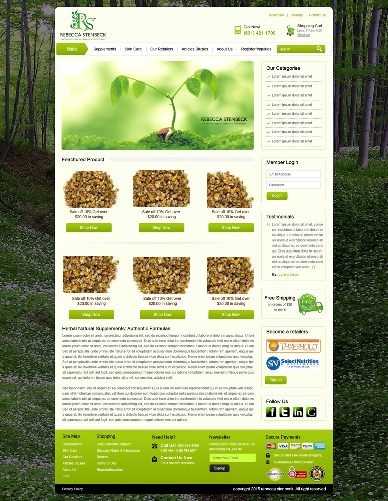 Diseño Web por saroshdurrani para este proyecto | Diseño #6025528