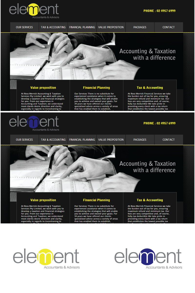 Logo Design by H4R5Z for Ross Merrick Accounting and Taxation Services | Design #6131522