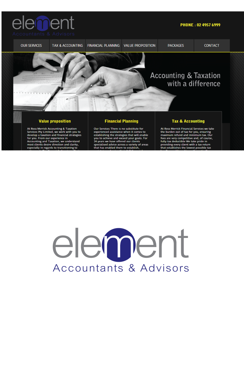 Logo Design by H4R5Z for Ross Merrick Accounting and Taxation Services | Design #6141677