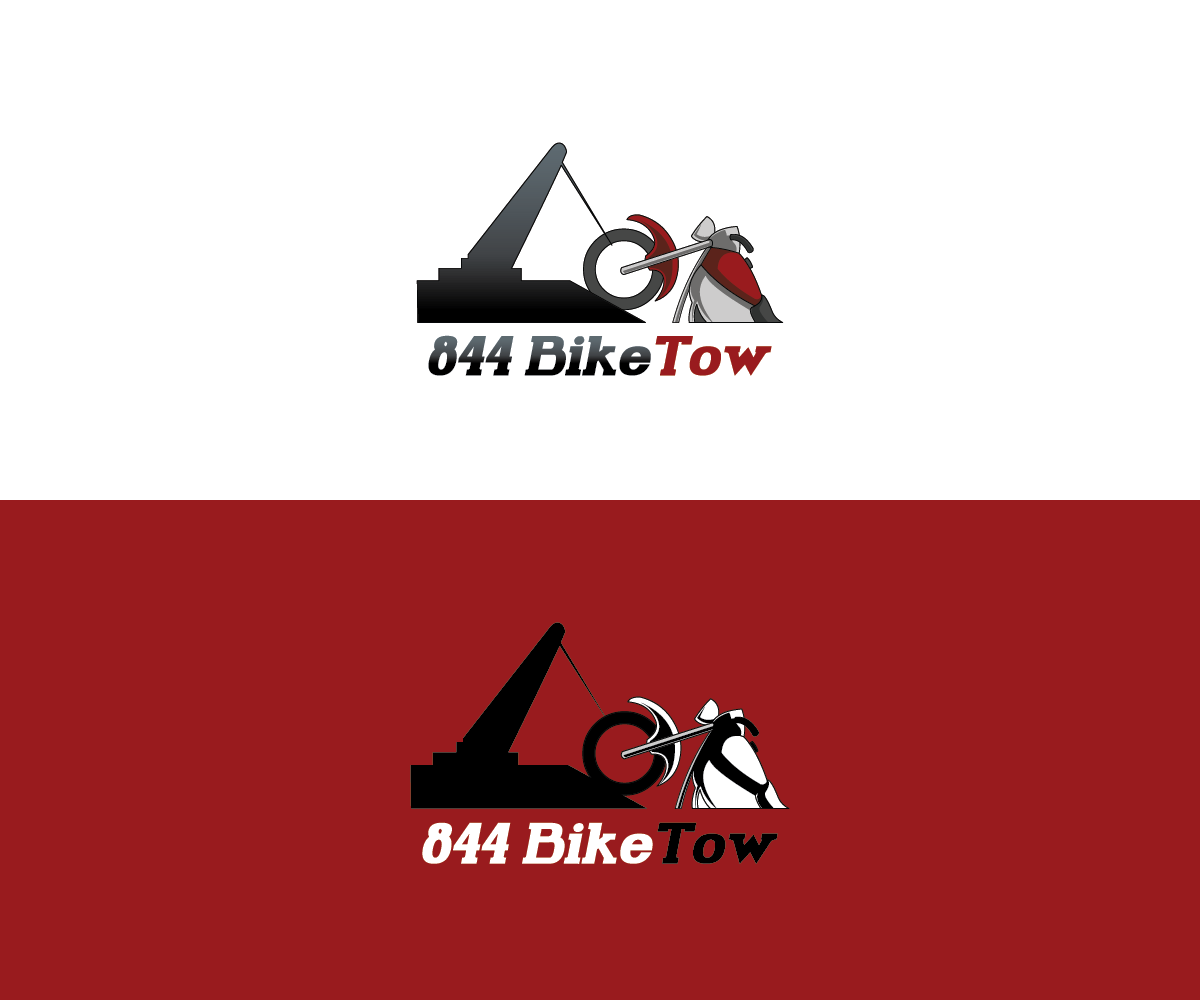 Logo Design by oveed_art for 844BikeTow | Design #6070635