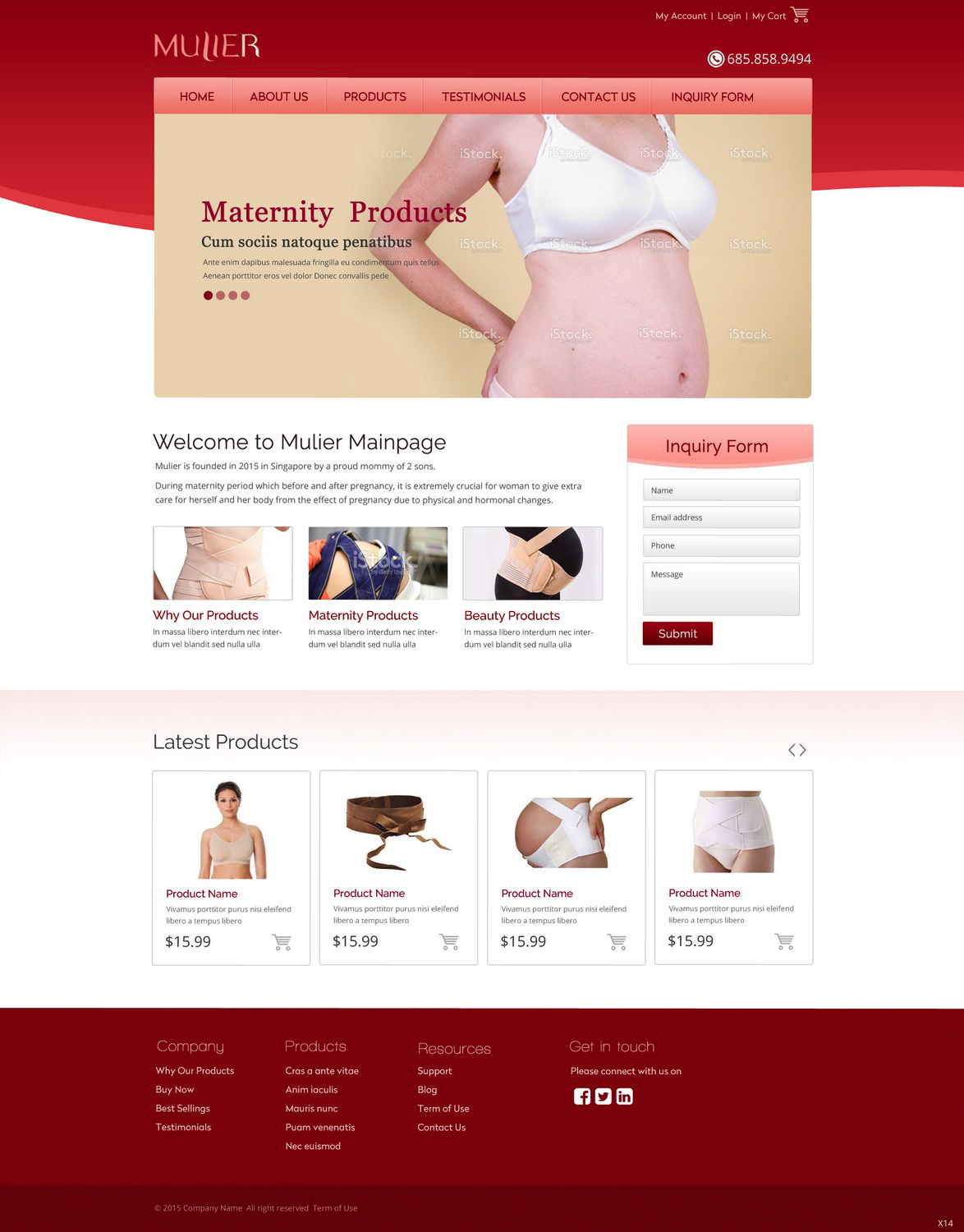 Web Design by pb for Mulier | Design: #6009067