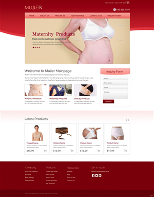 Web Design by pb for Mulier | Design #6009067