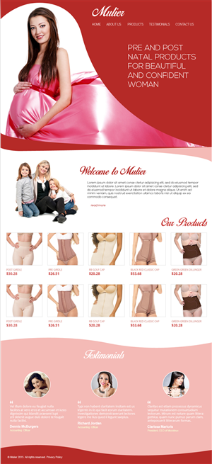 Web Design by jeckx2 for Mulier | Design #6047781