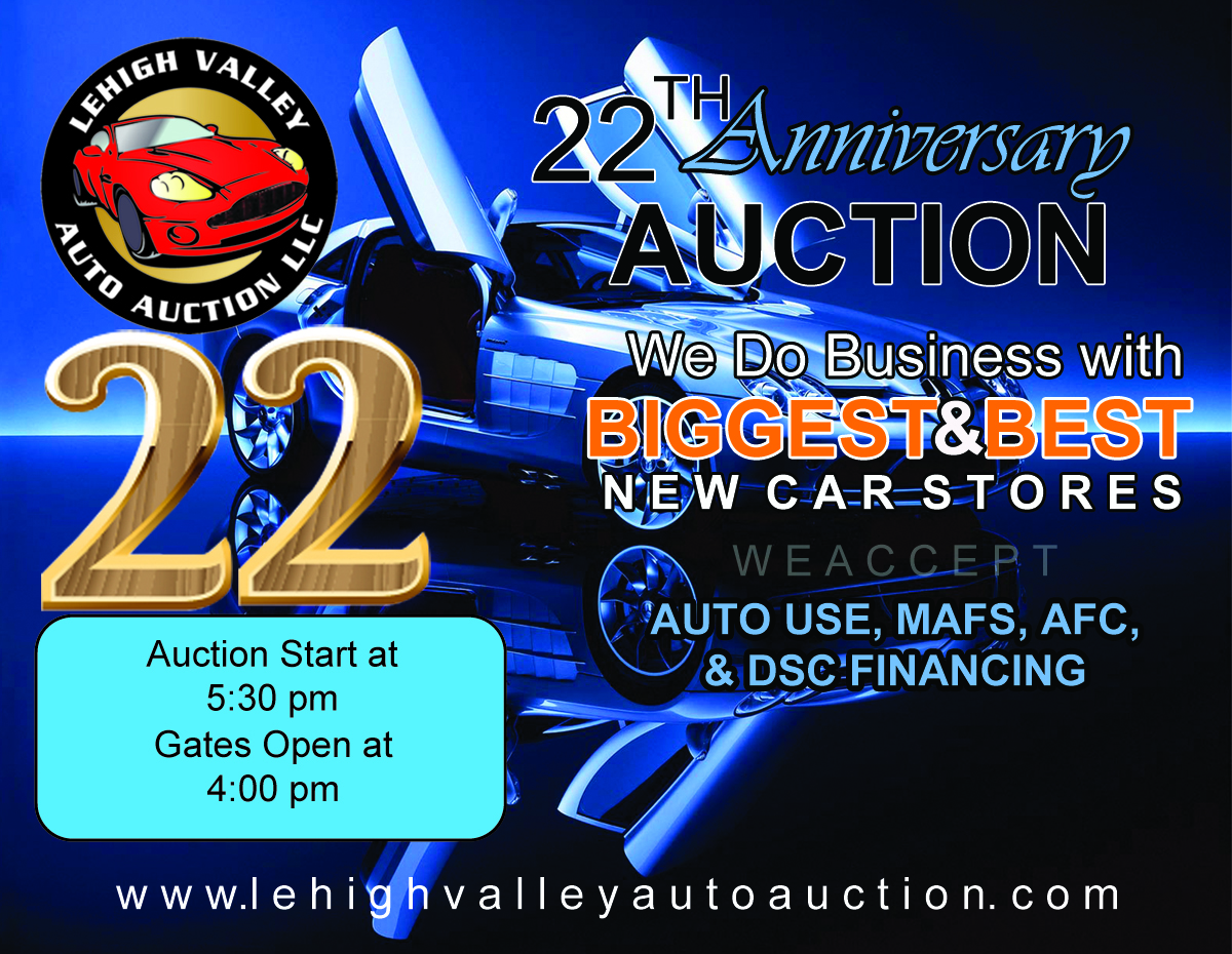 Postcard Design by Rameez Ahmed for LEHIGH VALLEY AUTO AUCTION | Design #6072743