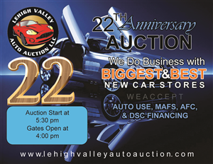 Postcard Design by Rameez Ahmed for LEHIGH VALLEY AUTO AUCTION | Design: #6072743