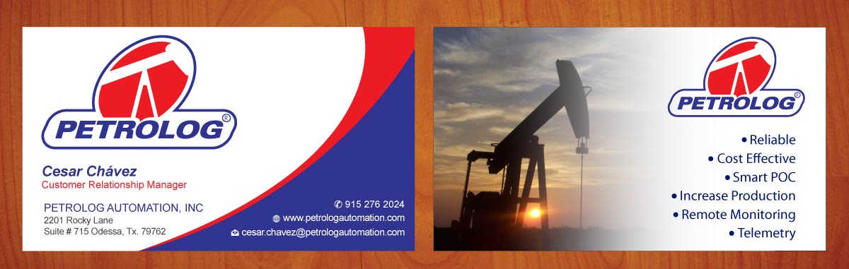 Business Card Design by Sbss for Petrolog | Design #1652029