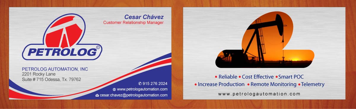 Business Card Design by Sbss for Petrolog | Design #1652037