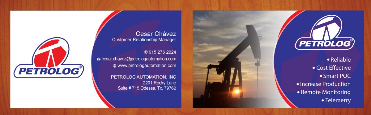 Business Card Design by Sbss for Petrolog | Design #1652060