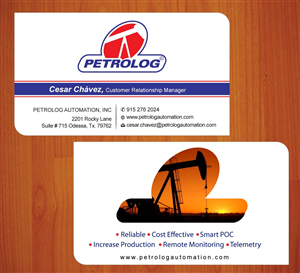 Business Card Design by Sbss for Petrolog | Design: #1652063