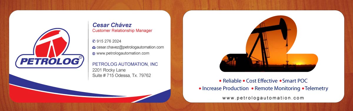 Business Card Design by Sbss for Petrolog | Design #1652075