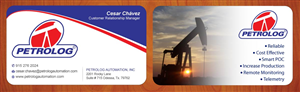 Business Card Design by Sbss for Petrolog | Design: #1652197