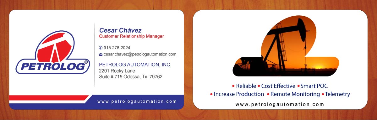Business Card Design by Sbss for Petrolog | Design #1652202