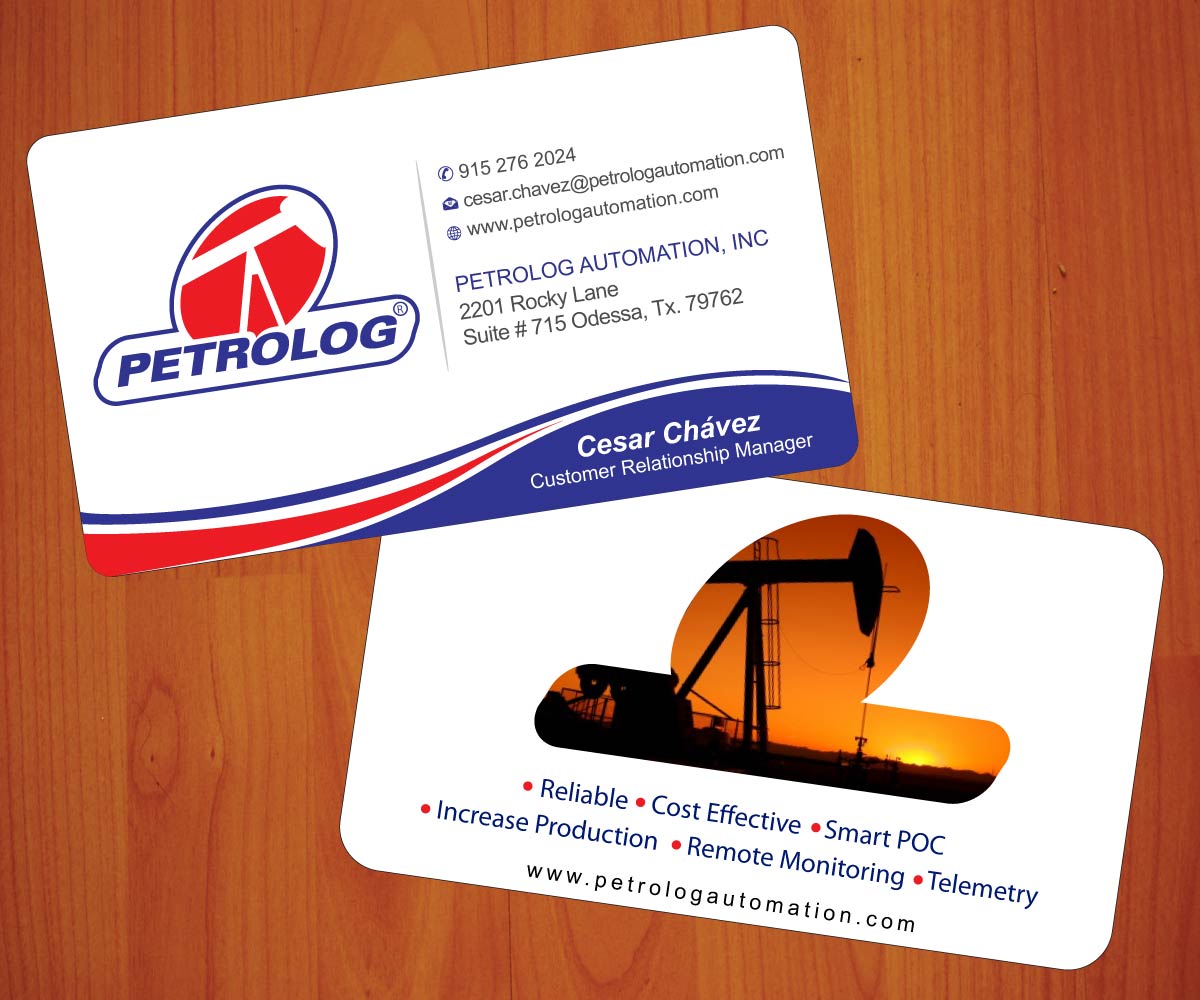 Business Card Design by Sbss for Petrolog | Design #1652215
