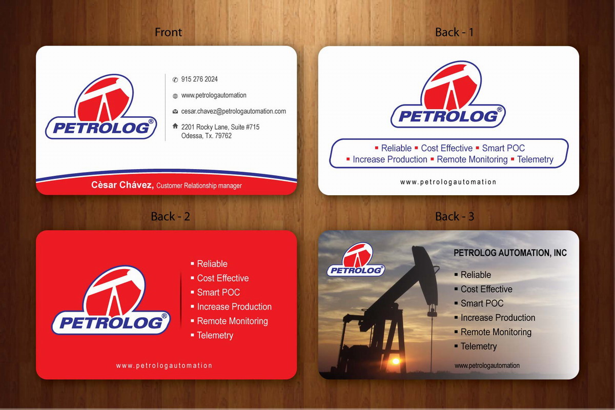 Business Card Design by Sbss for Petrolog | Design #1654061