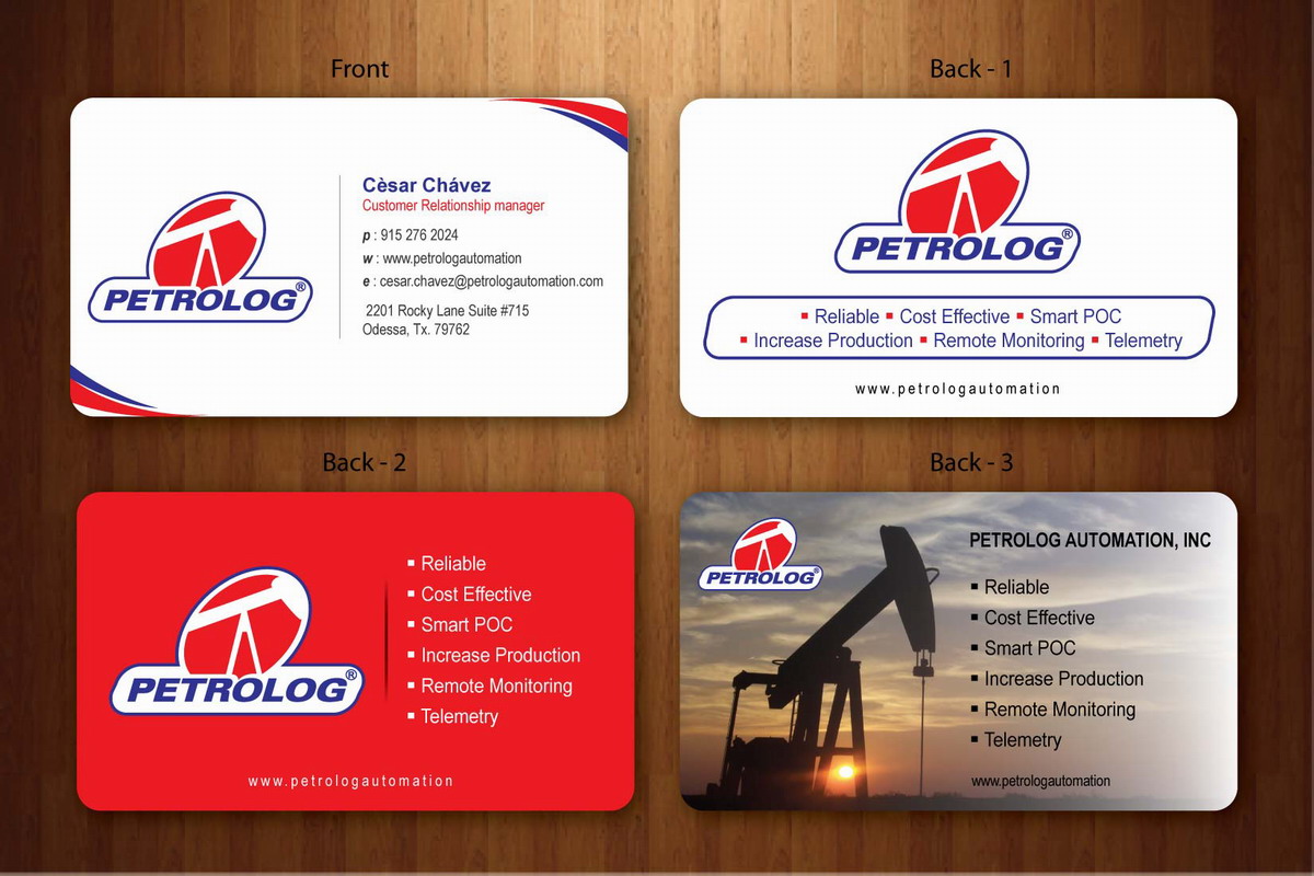 Business Card Design by Sbss for Petrolog | Design #1654072
