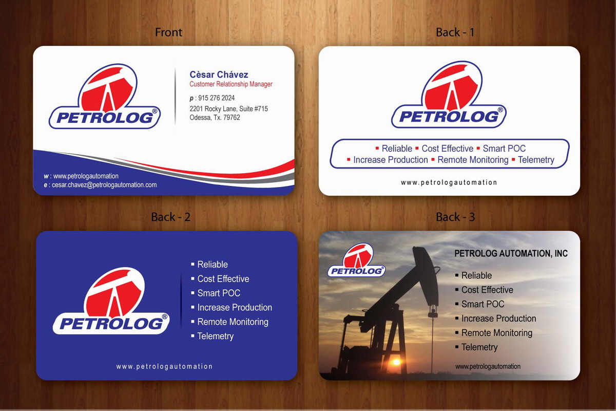 Business Card Design by Sbss for Petrolog | Design #1654085