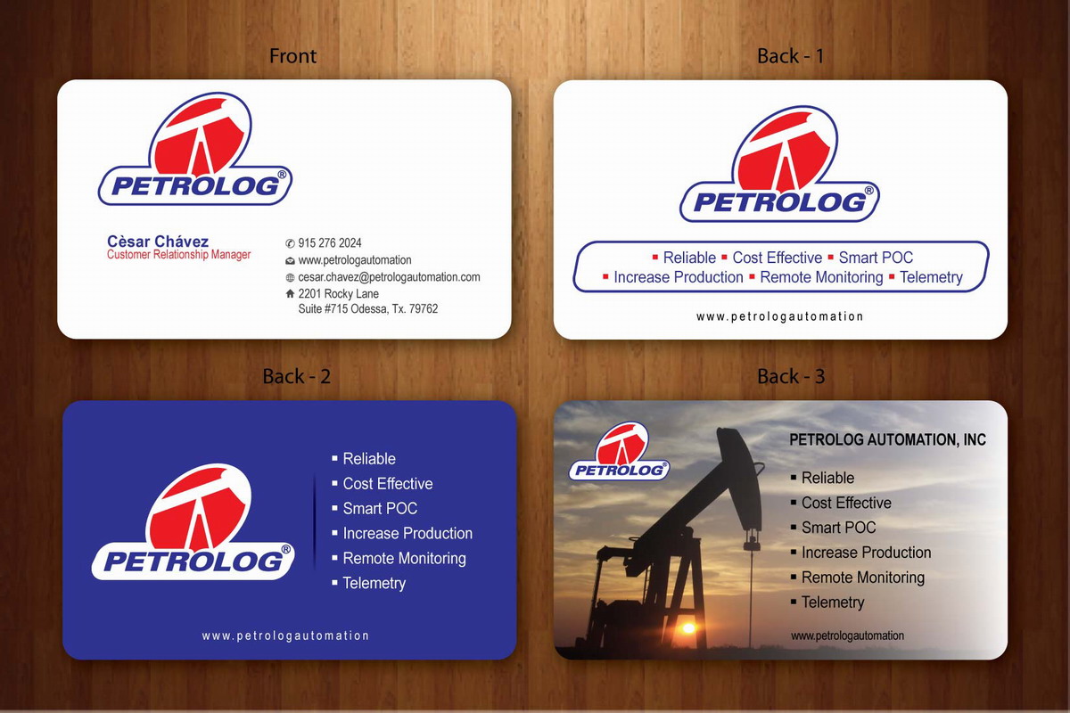 Business Card Design by Sbss for Petrolog | Design #1654117