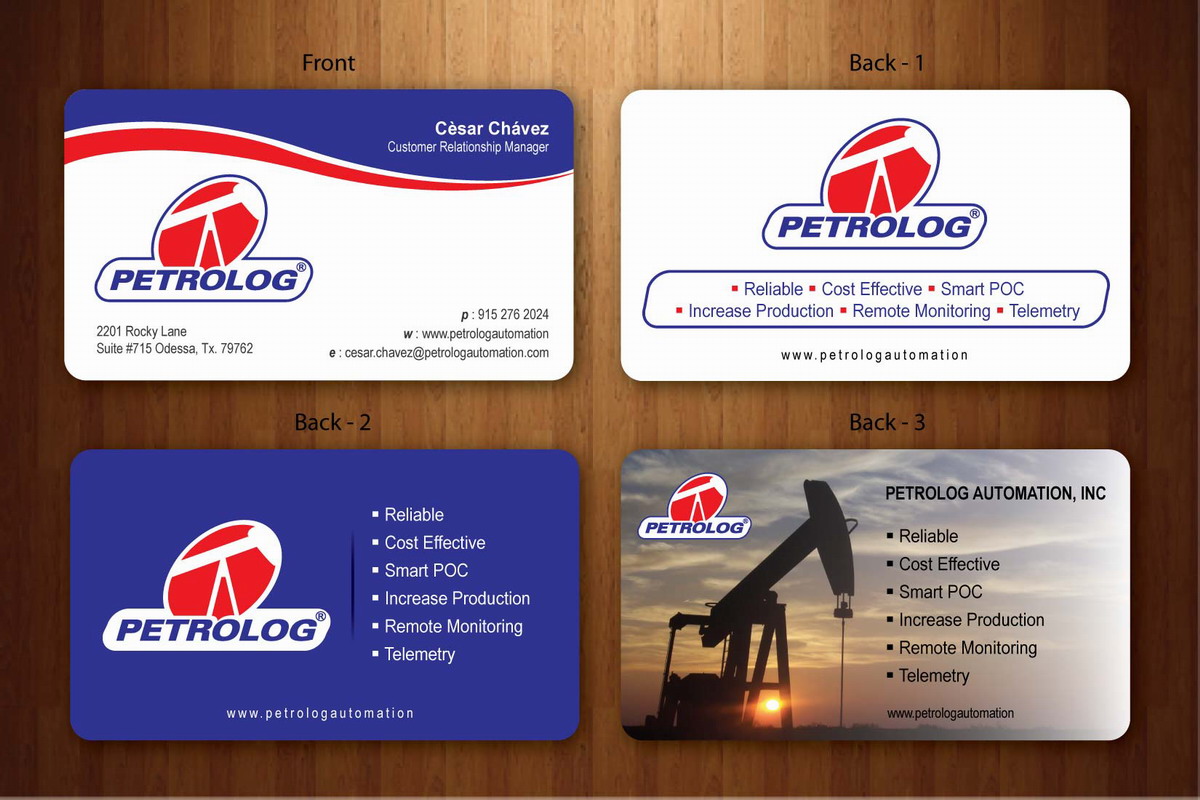 Business Card Design by Sbss for Petrolog | Design #1654123