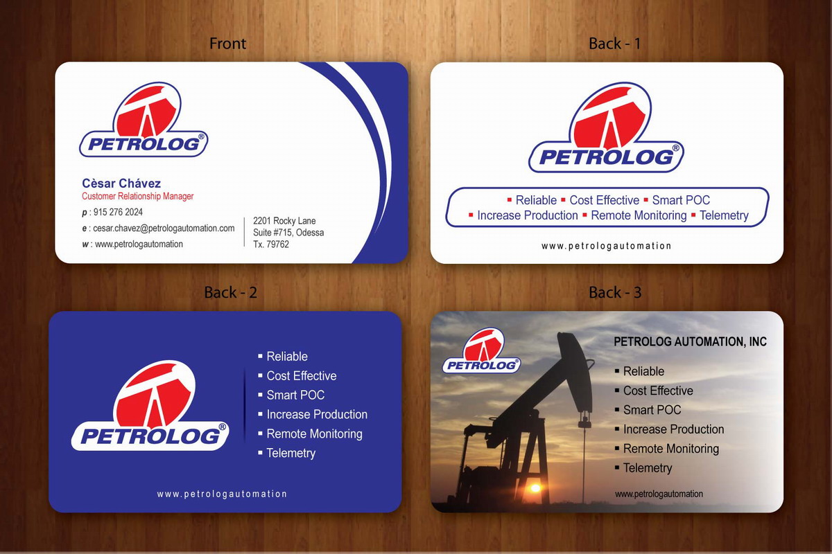 Business Card Design by Sbss for Petrolog | Design #1654132