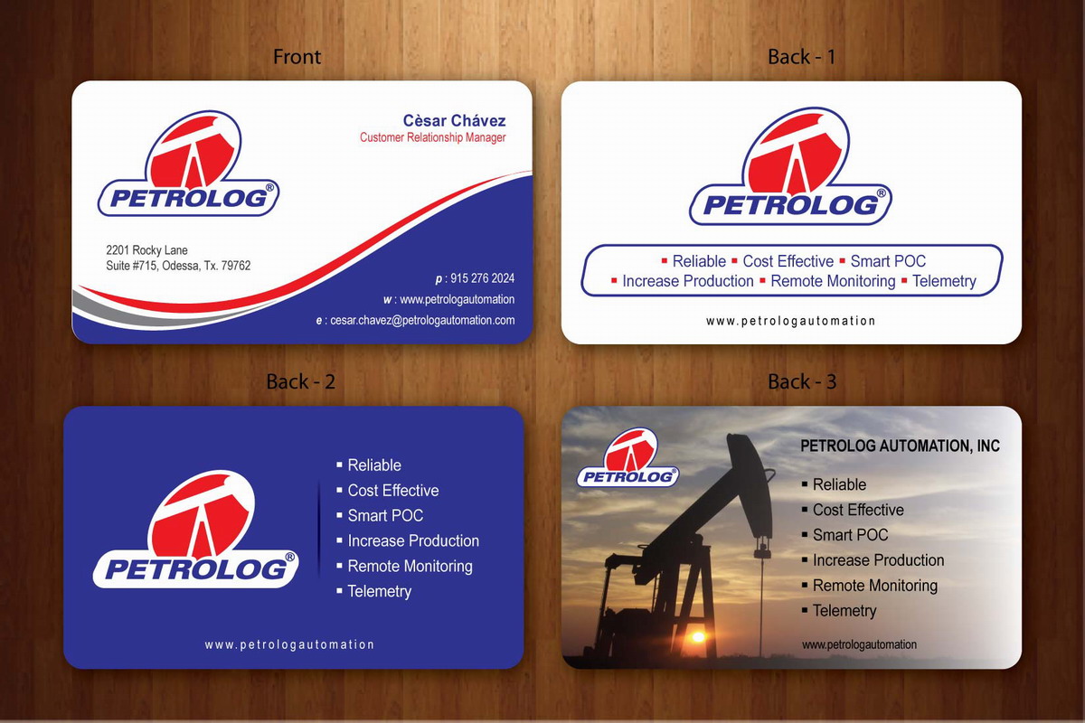Business Card Design by Sbss for Petrolog | Design #1654133