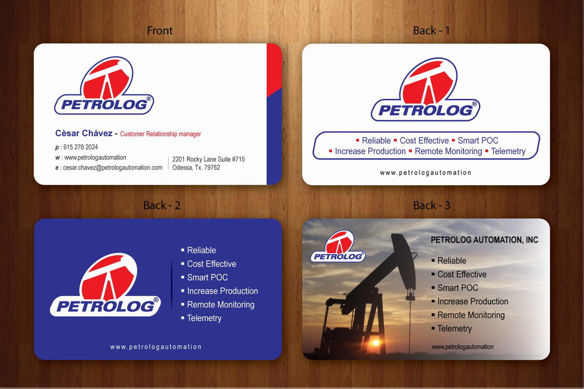 Business Card Design by Sbss for Petrolog | Design #1654138