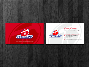 Business Card Design by Atvento Graphics for Petrolog | Design: #1639409