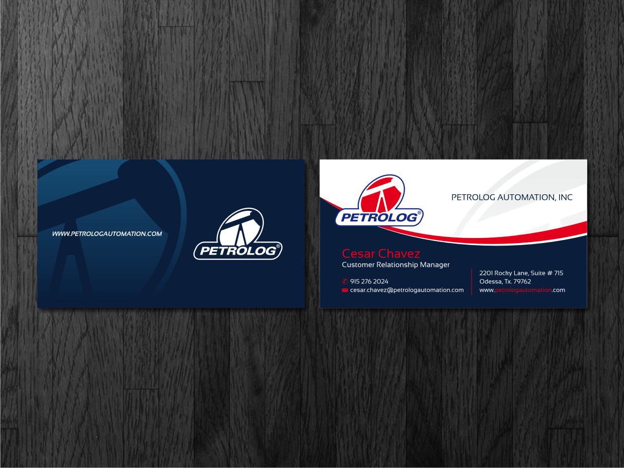 Business Card Design by Atvento Graphics for Petrolog | Design #1641947