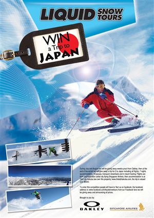 Win a Trip To Japan Poster | Poster Design by ganz abecia