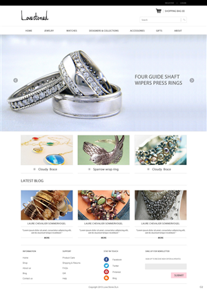 Web Design by pb for lovestoned | Design: #1623694