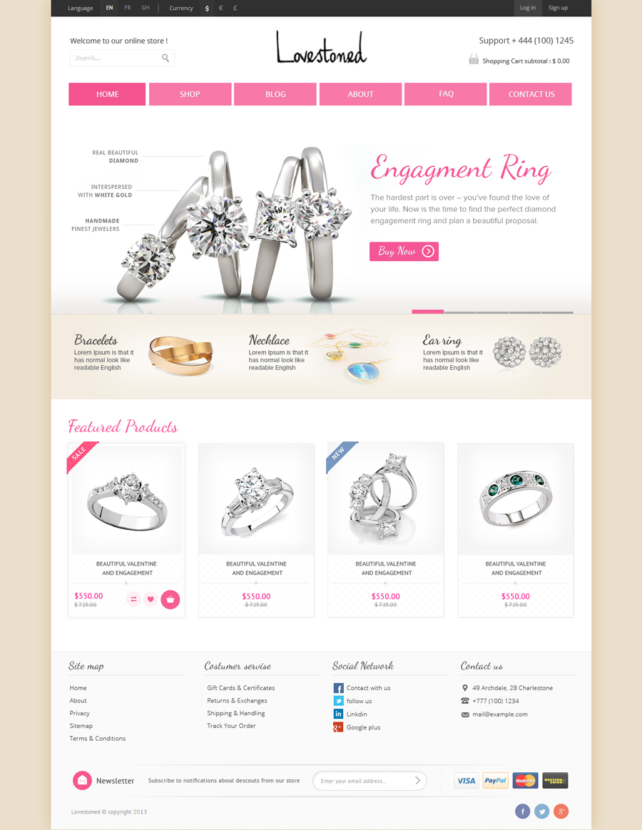 Web Design by the-lion-king for lovestoned | Design #1670286