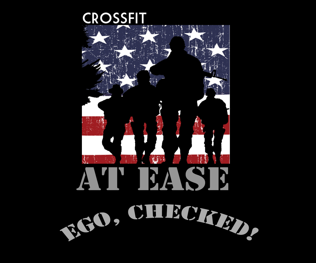 T-Shirt-Design von Douglas Moscoso für CrossFit "At Ease" | Design #1649116