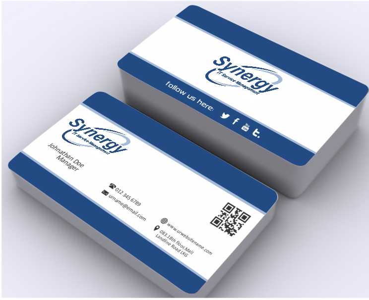 Design de Carte de Visite par AwsomeD pour Synergy ITSM Inc. | Design #5987069