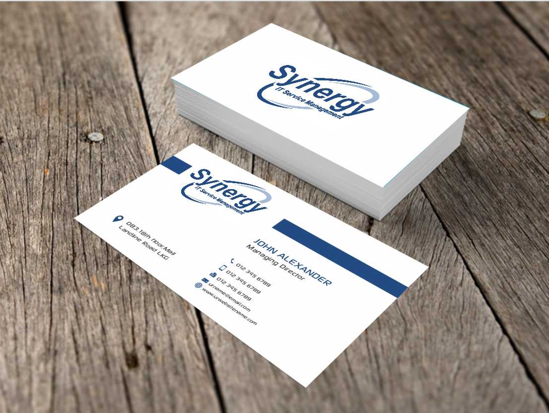 Business Card Design by AwsomeD for Synergy ITSM Inc. | Design #5987070