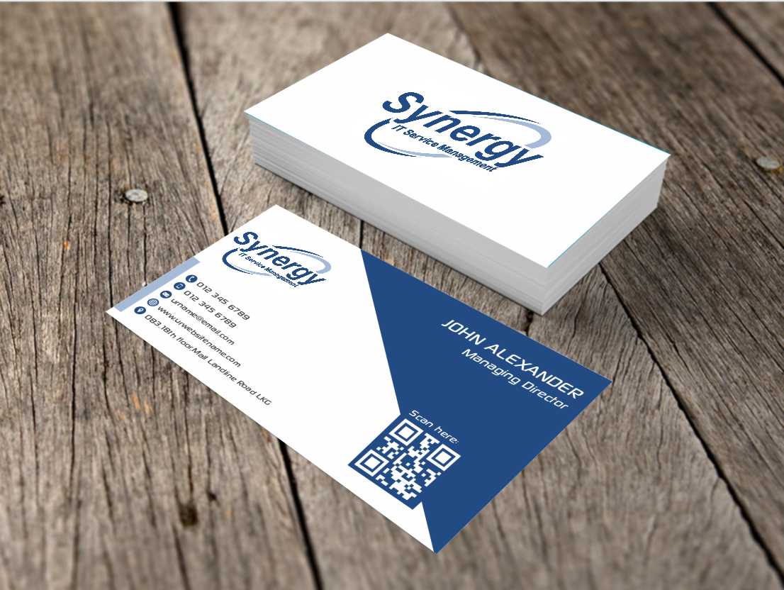 Business Card Design by AwsomeD for Synergy ITSM Inc. | Design #5987073