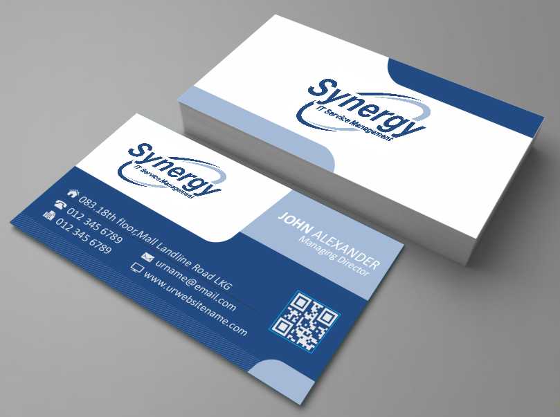 Business Card Design by AwsomeD for Synergy ITSM Inc. | Design #5987076