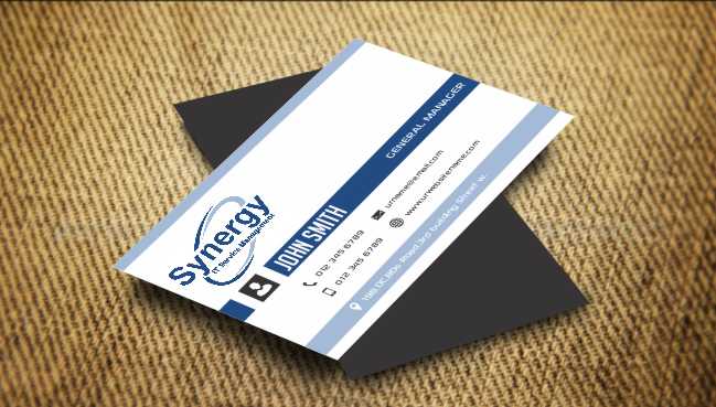 Business Card Design by AwsomeD for Synergy ITSM Inc. | Design #5987082