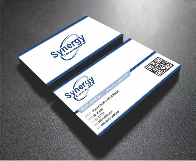 Business Card Design by AwsomeD for Synergy ITSM Inc. | Design #5987084