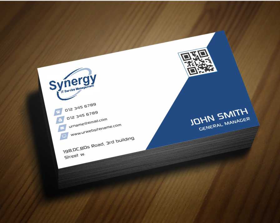Business Card Design by AwsomeD for Synergy ITSM Inc. | Design #5987088