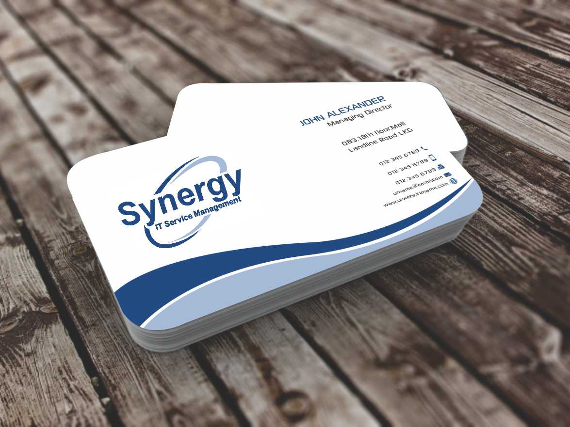 Business Card Design by szabist for Synergy ITSM Inc. | Design #5986773