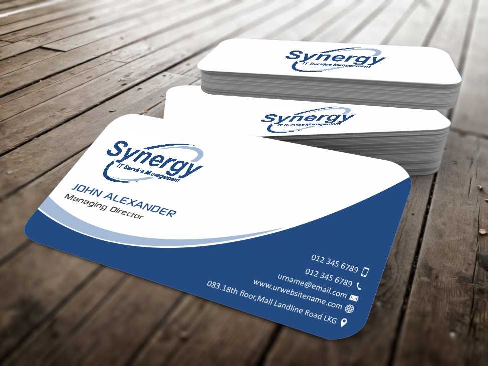 Business Card Design by szabist for Synergy ITSM Inc. | Design #5986789