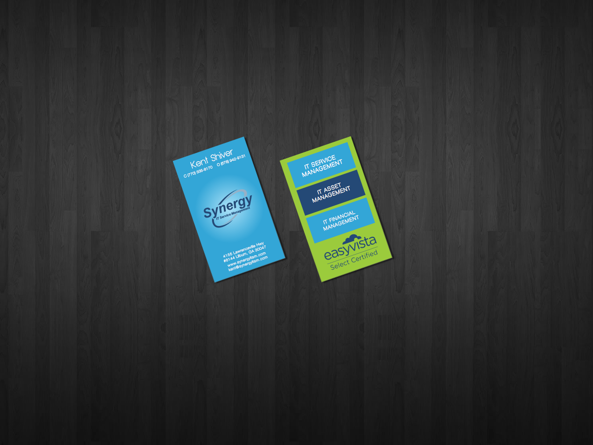 Business Card Design by Myller Designs for Synergy ITSM Inc. | Design #5984889