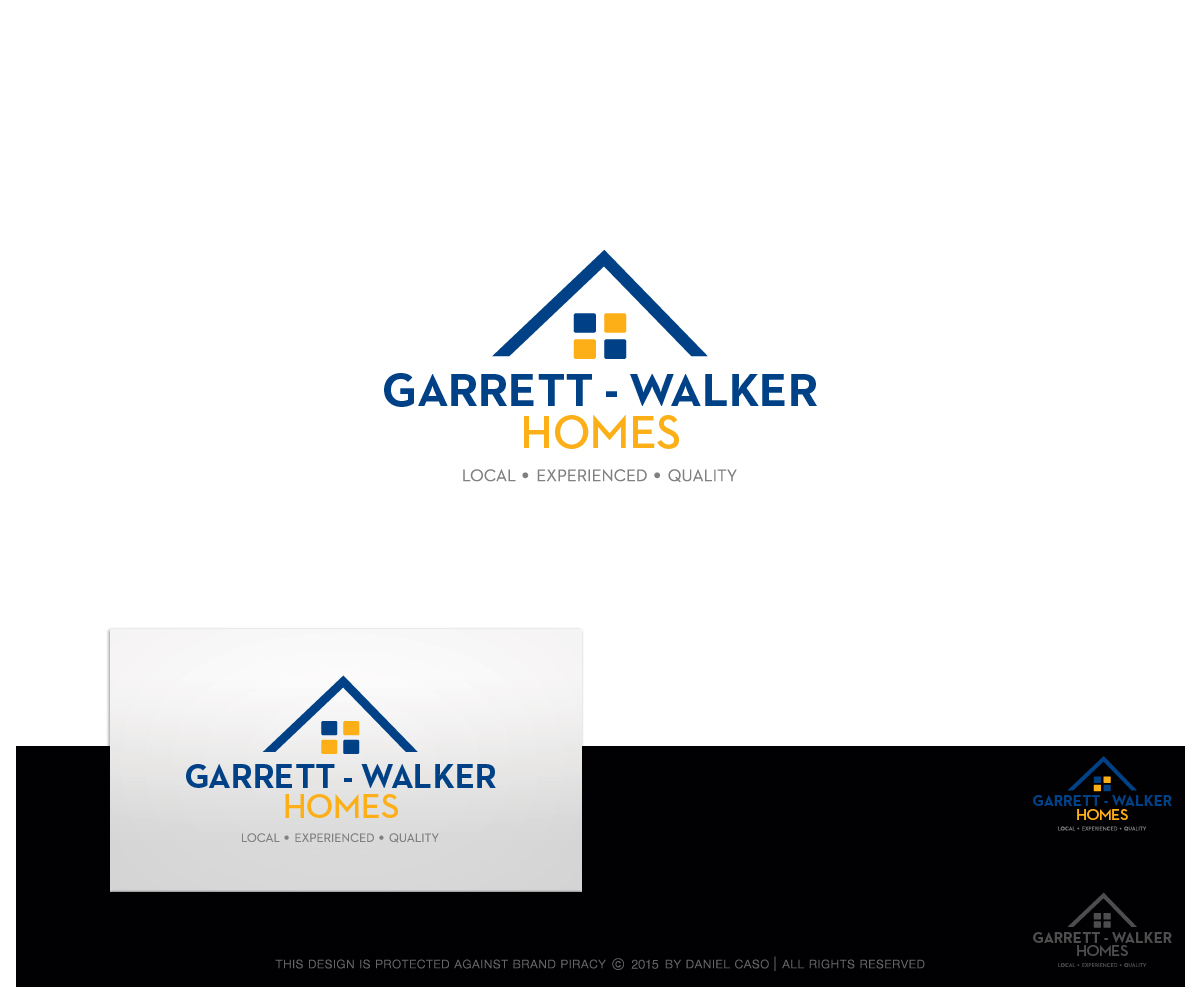 Logo Design by Daniel Caso Design for Garrett Walker Homes | Design #5984314