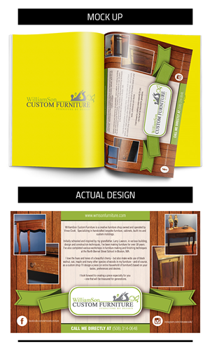 Advertisement Design by CC Layers for WilliamSon Custom Furniture | Design #6047281
