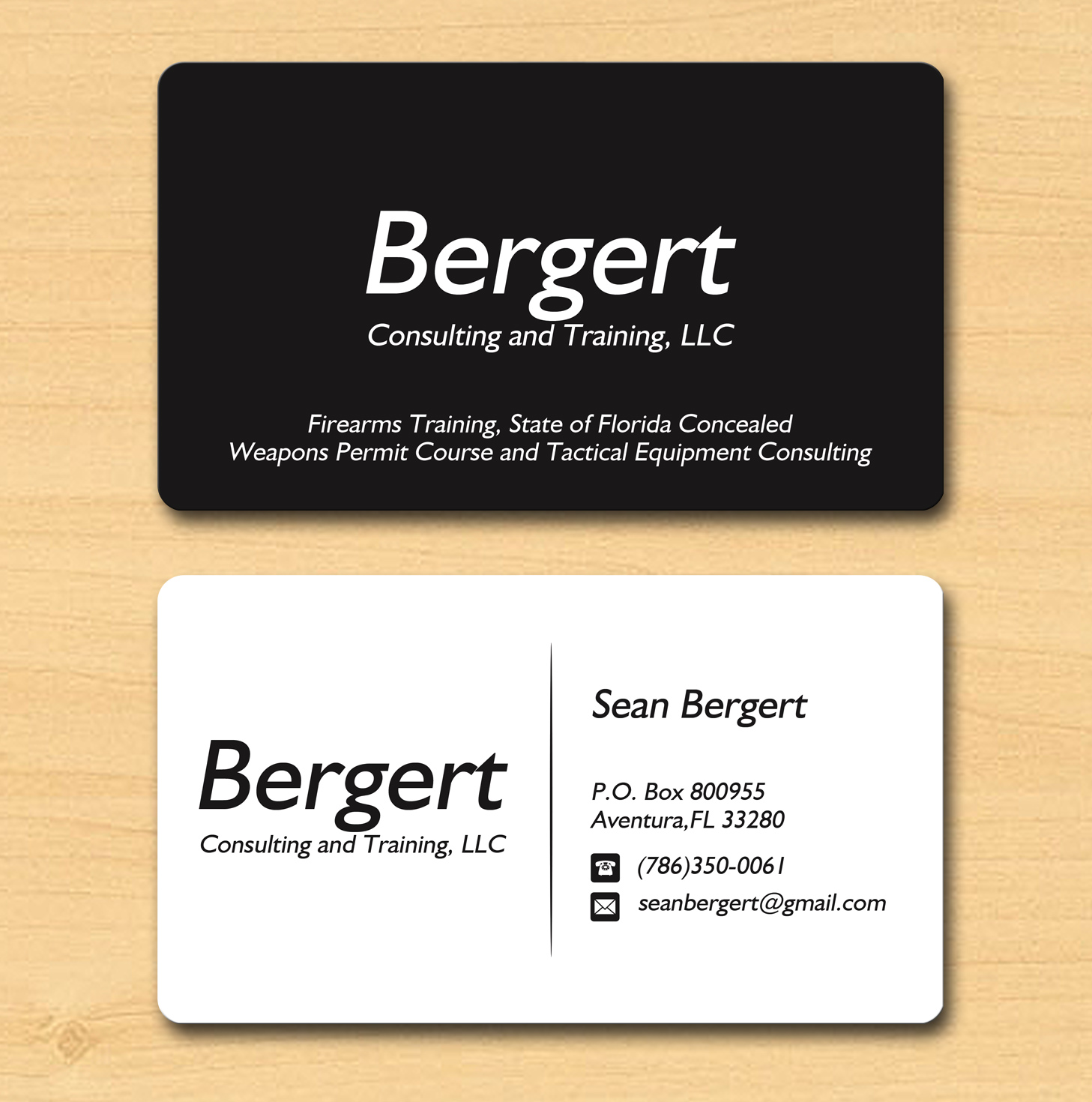 Business Card Design by Lanka Ama for Bergert Consulting and Training, LLC | Design #5989868