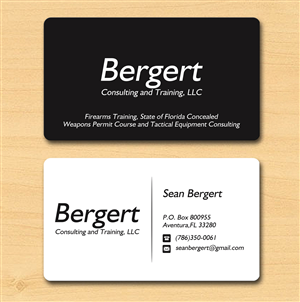 Business Card Design by Lanka Ama for Bergert Consulting and Training, LLC | Design: #5989868