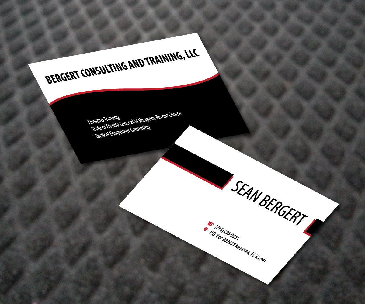 Design de Carte de Visite par Notcda pour Bergert Consulting and Training, LLC | Design #6001513