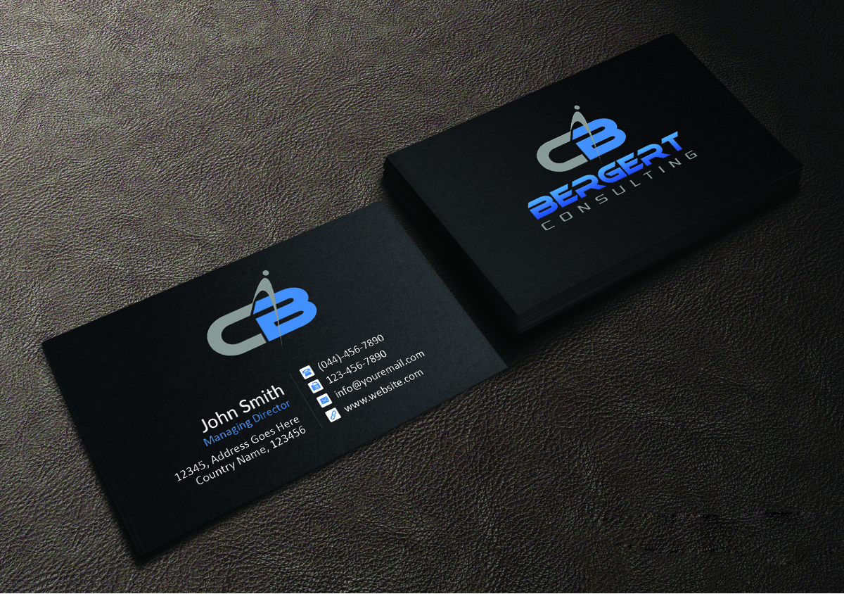 Business Card Design by Creations Box 2015 for Bergert Consulting and Training, LLC | Design #6009576