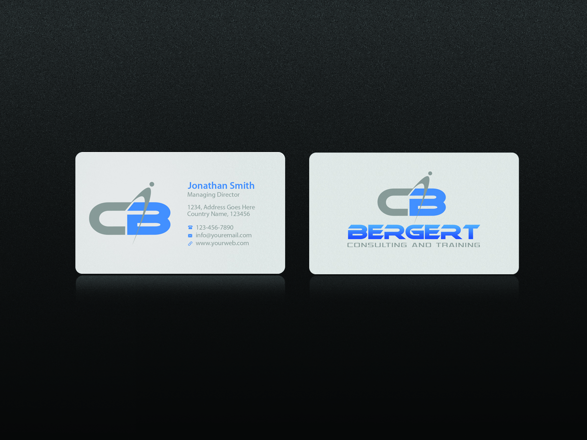 Business Card Design by Creations Box 2015 for Bergert Consulting and Training, LLC | Design #6009645