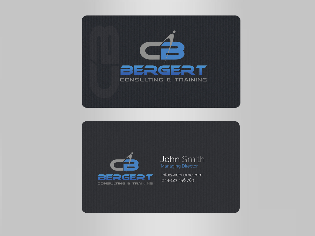 Business Card Design by Creations Box 2015 for Bergert Consulting and Training, LLC | Design #6009649